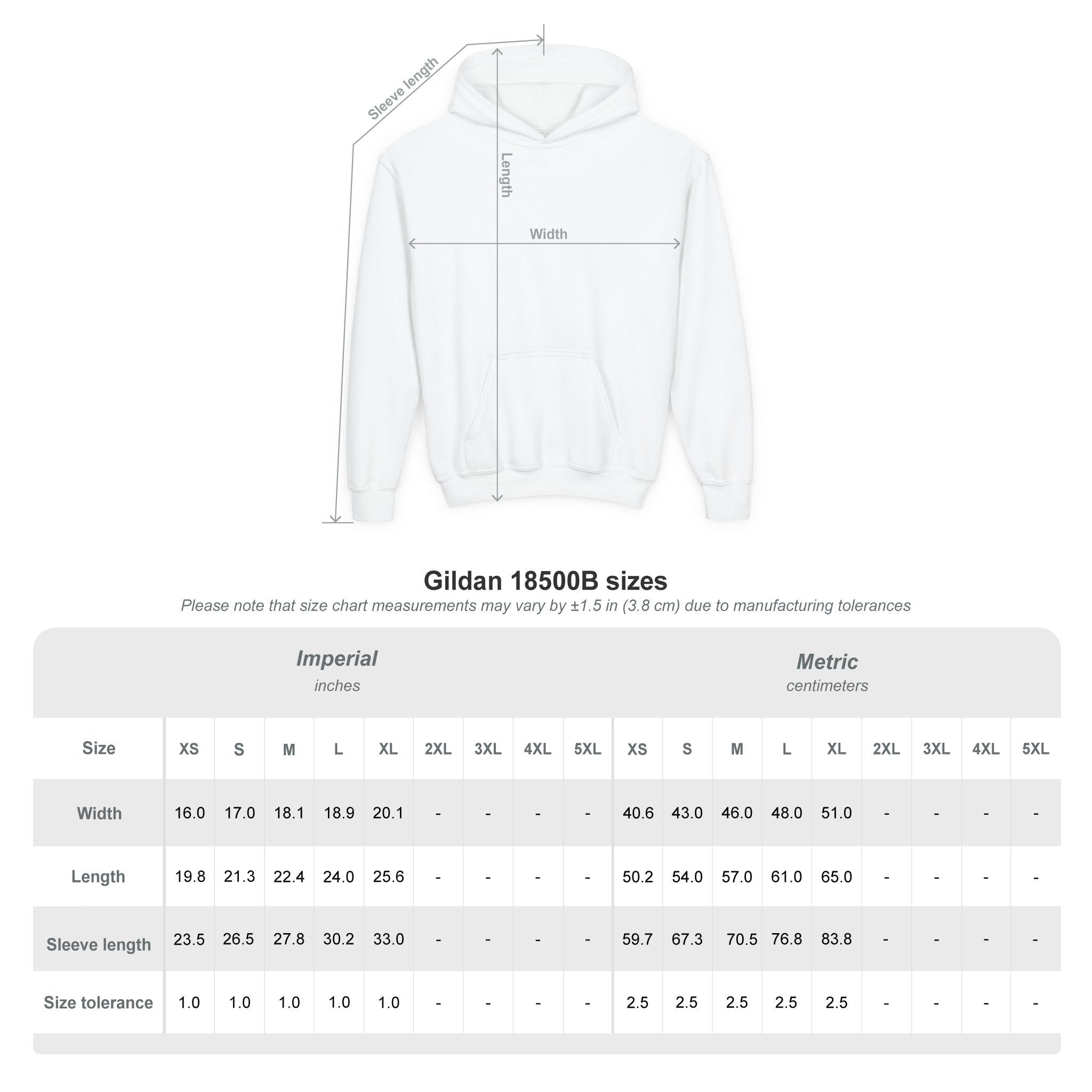 MINI- Youth Heavy Blend Hooded Sweatshirt