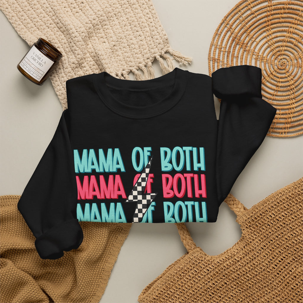 MAMA OF BOTH- Unisex Heavy Blend™ Crewneck Sweatshirt
