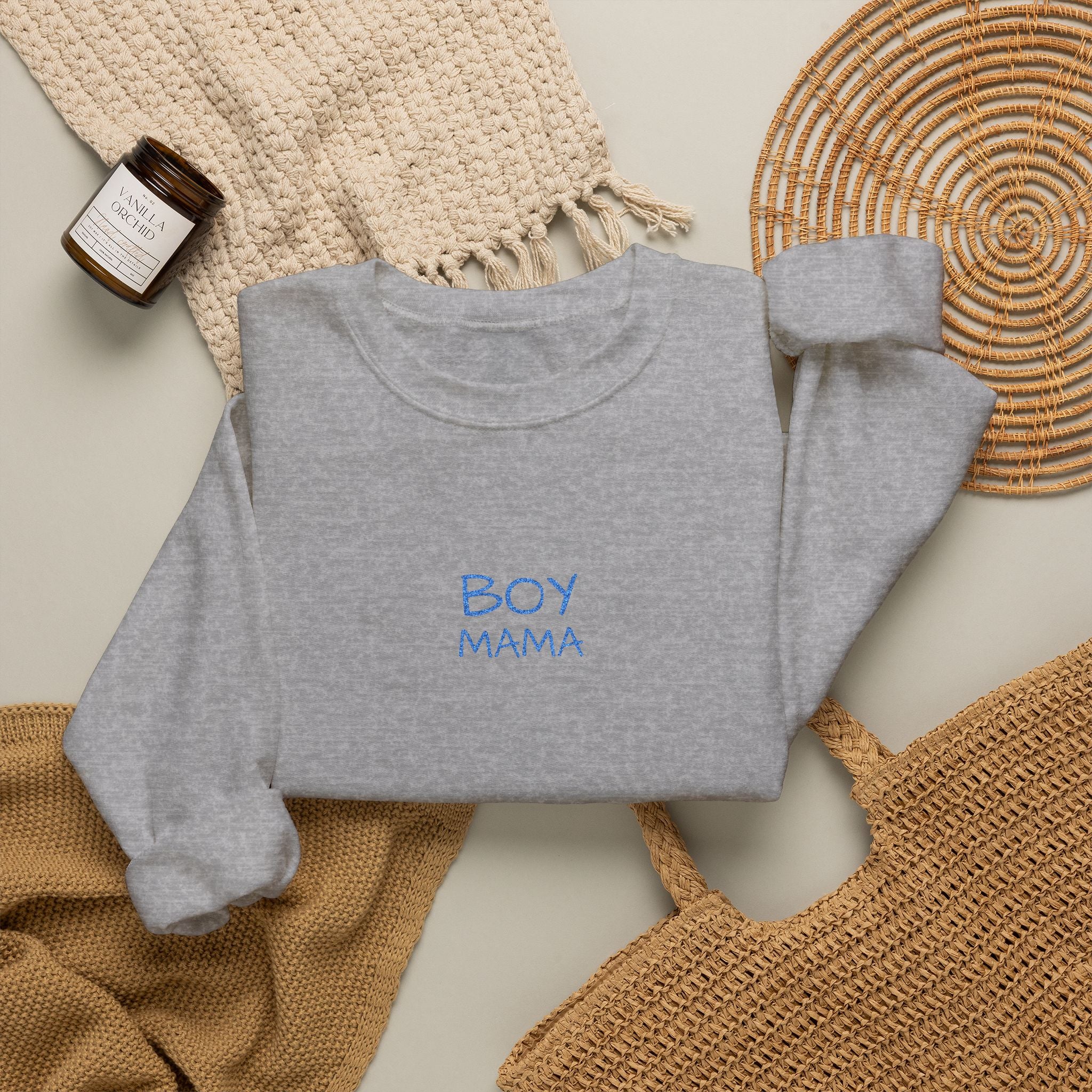 Boy Mama- Unisex Heavy Blend™ Crewneck Sweatshirt