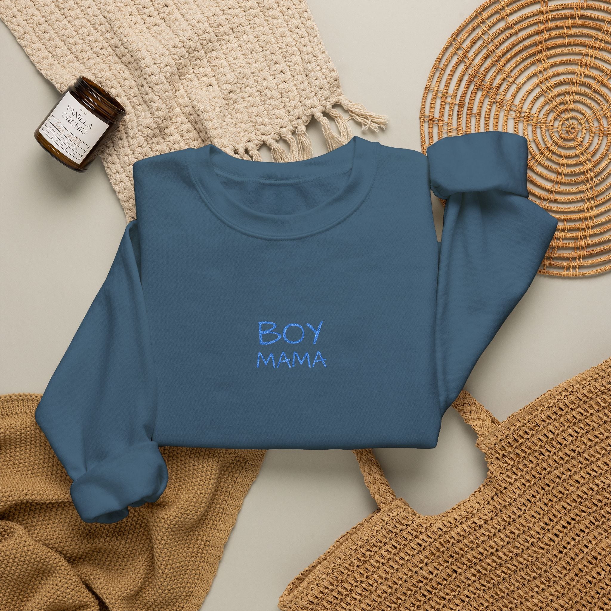Boy Mama- Unisex Heavy Blend™ Crewneck Sweatshirt
