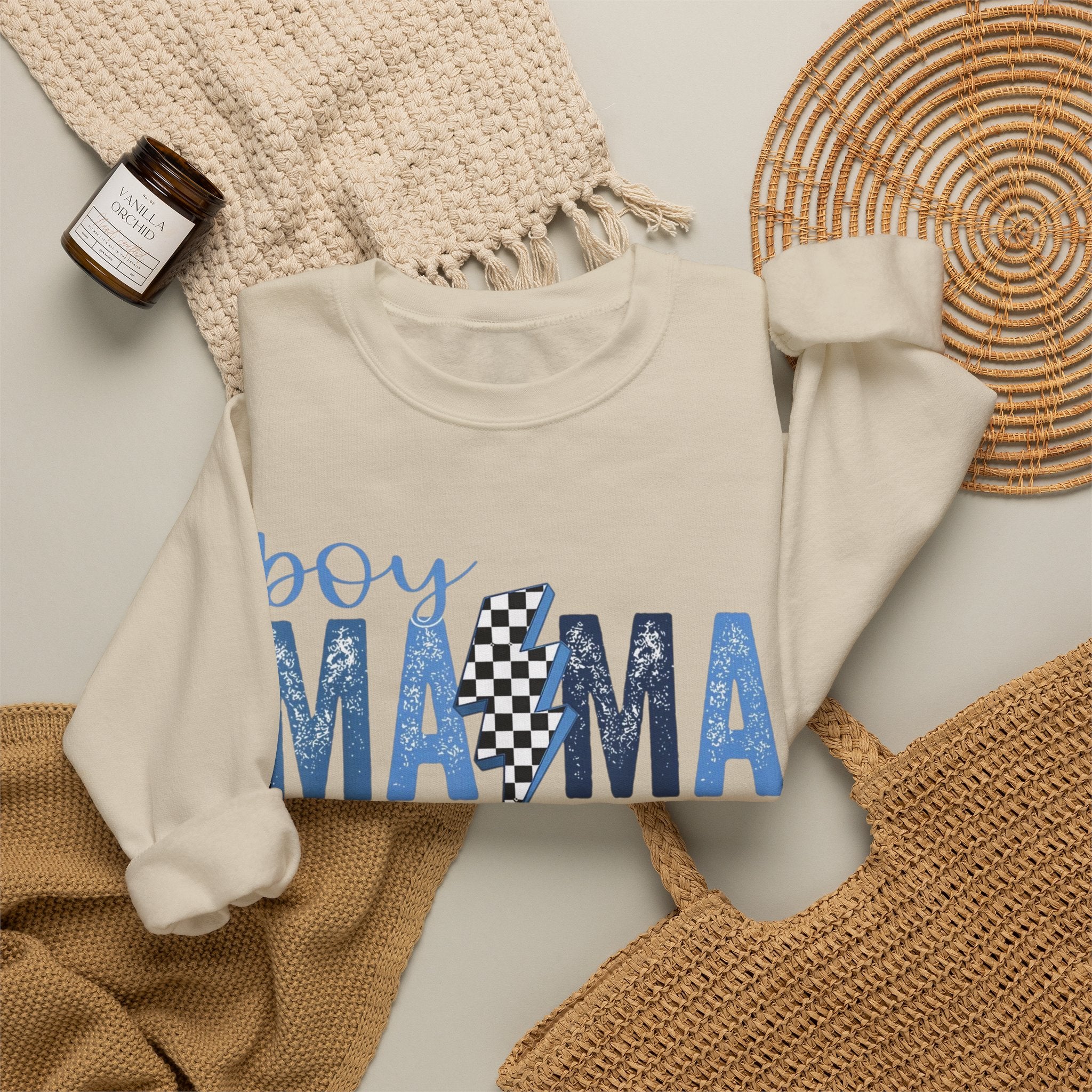 Boy Mama- Unisex Heavy Blend™ Crewneck Sweatshirt
