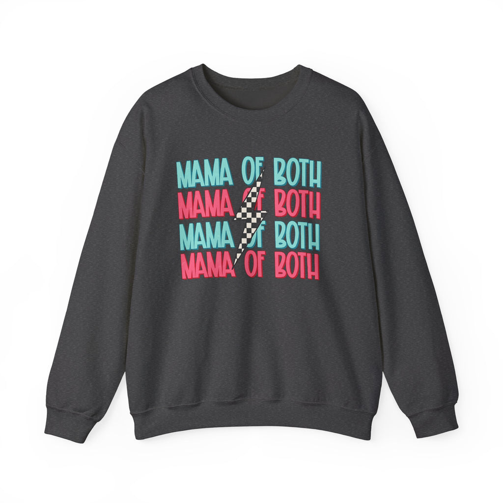 MAMA OF BOTH- Unisex Heavy Blend™ Crewneck Sweatshirt