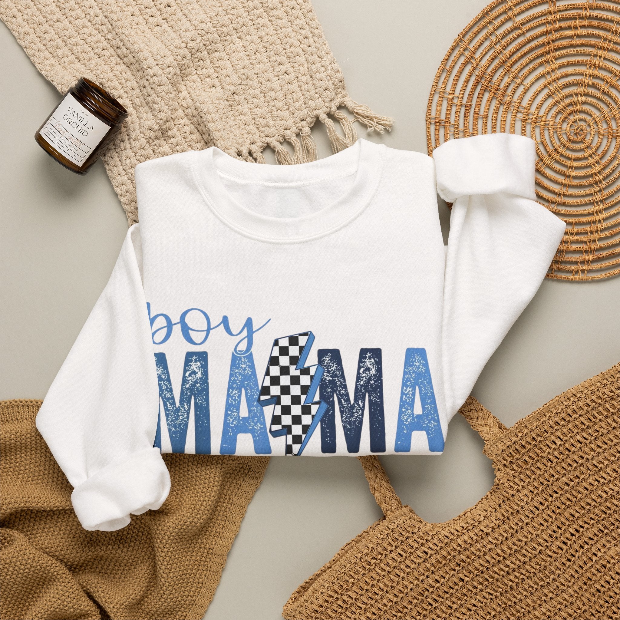 Boy Mama- Unisex Heavy Blend™ Crewneck Sweatshirt