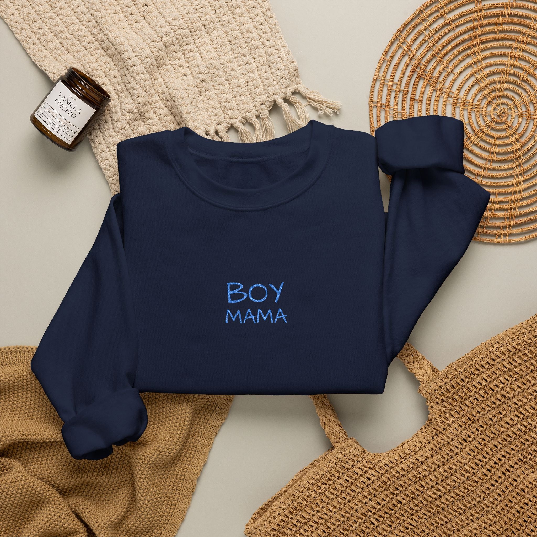 Boy Mama- Unisex Heavy Blend™ Crewneck Sweatshirt