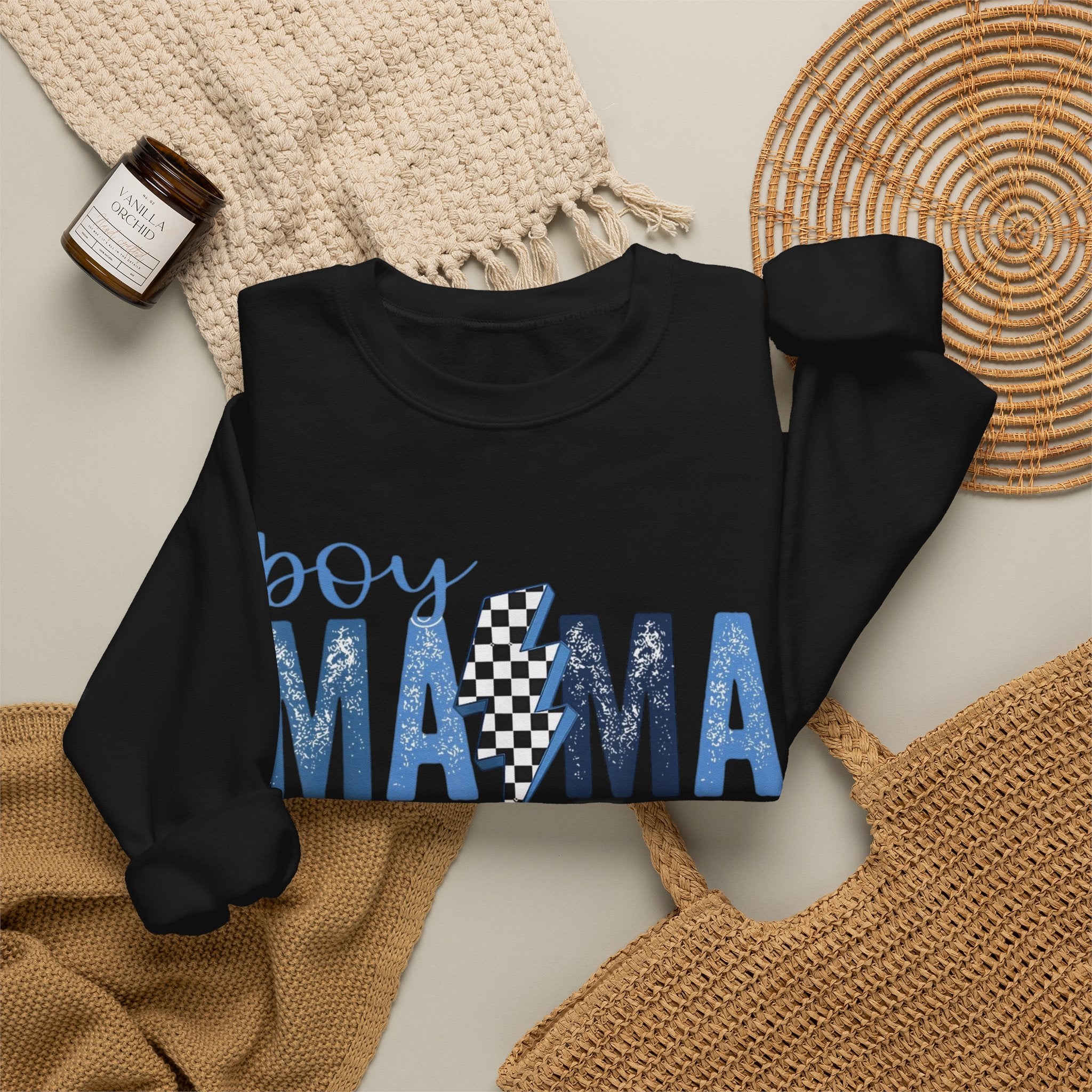 Boy Mama- Unisex Heavy Blend™ Crewneck Sweatshirt
