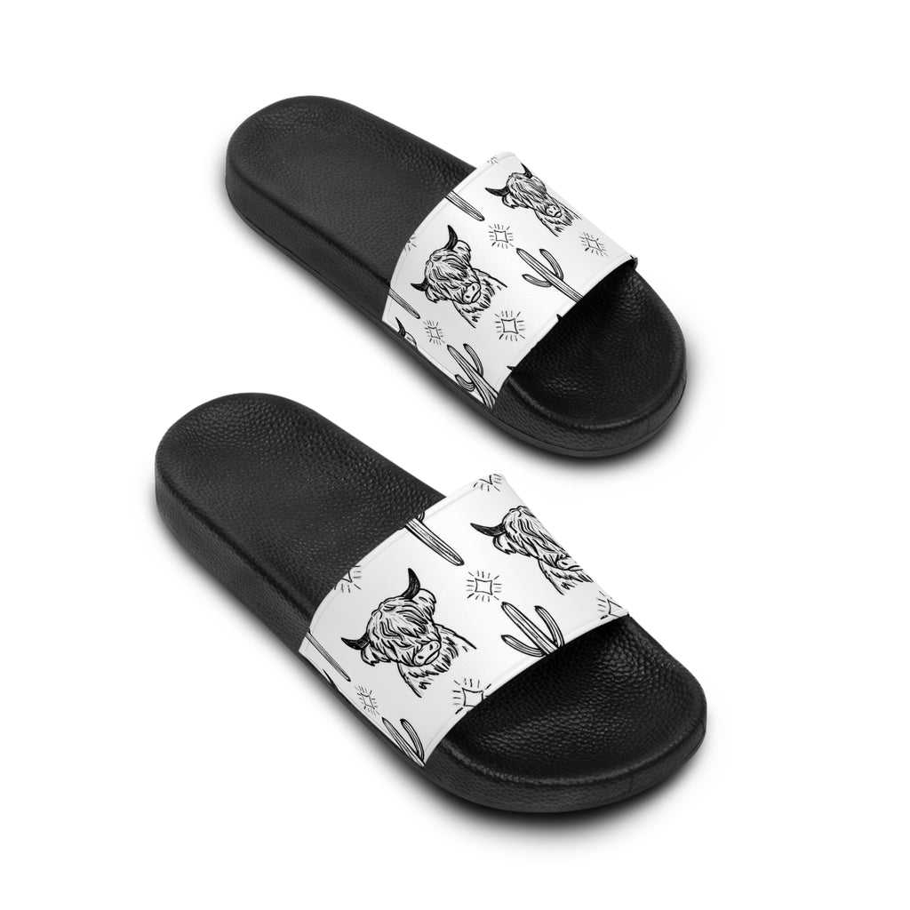 Highland Cow- Women's Slide Sandals