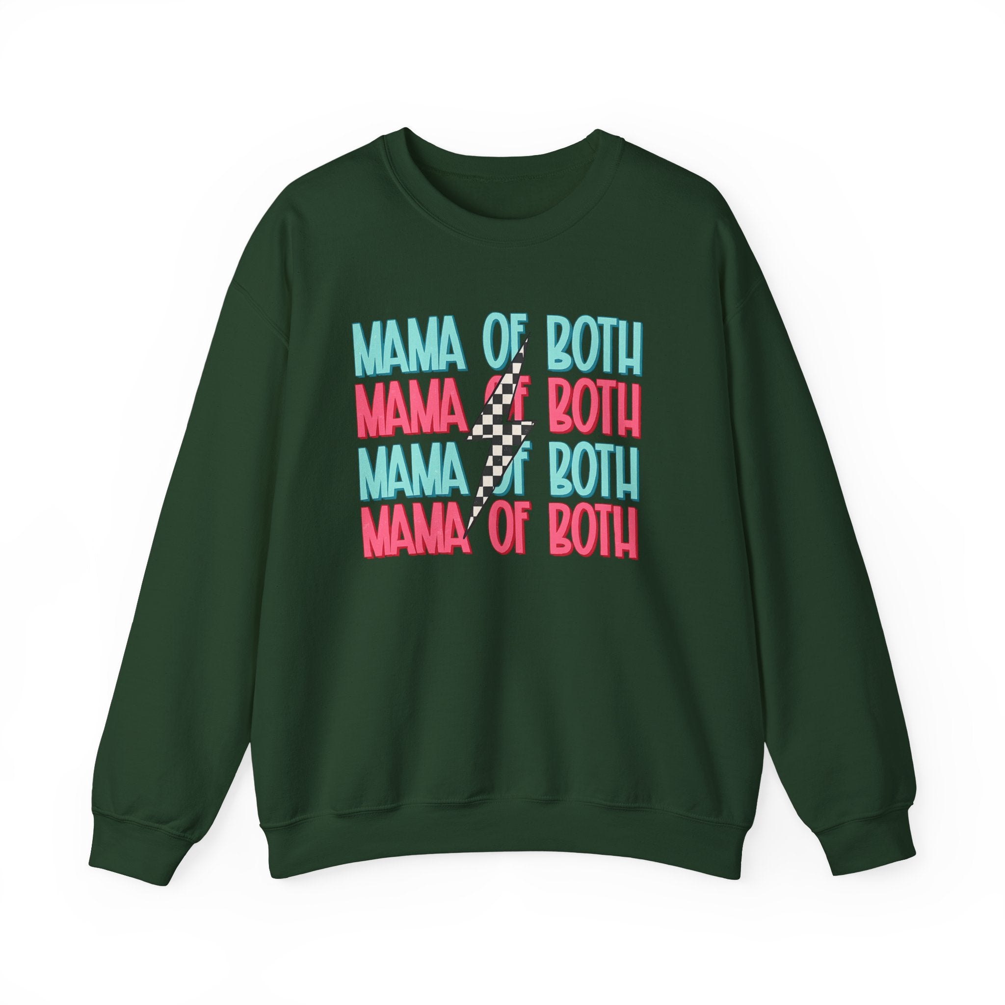 MAMA OF BOTH- Unisex Heavy Blend™ Crewneck Sweatshirt