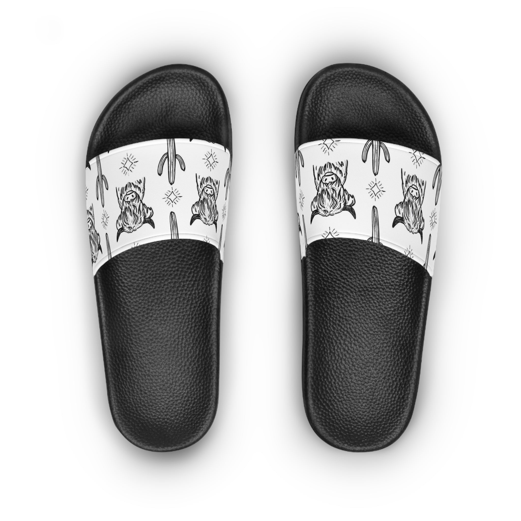 Highland Cow- Women's Slide Sandals