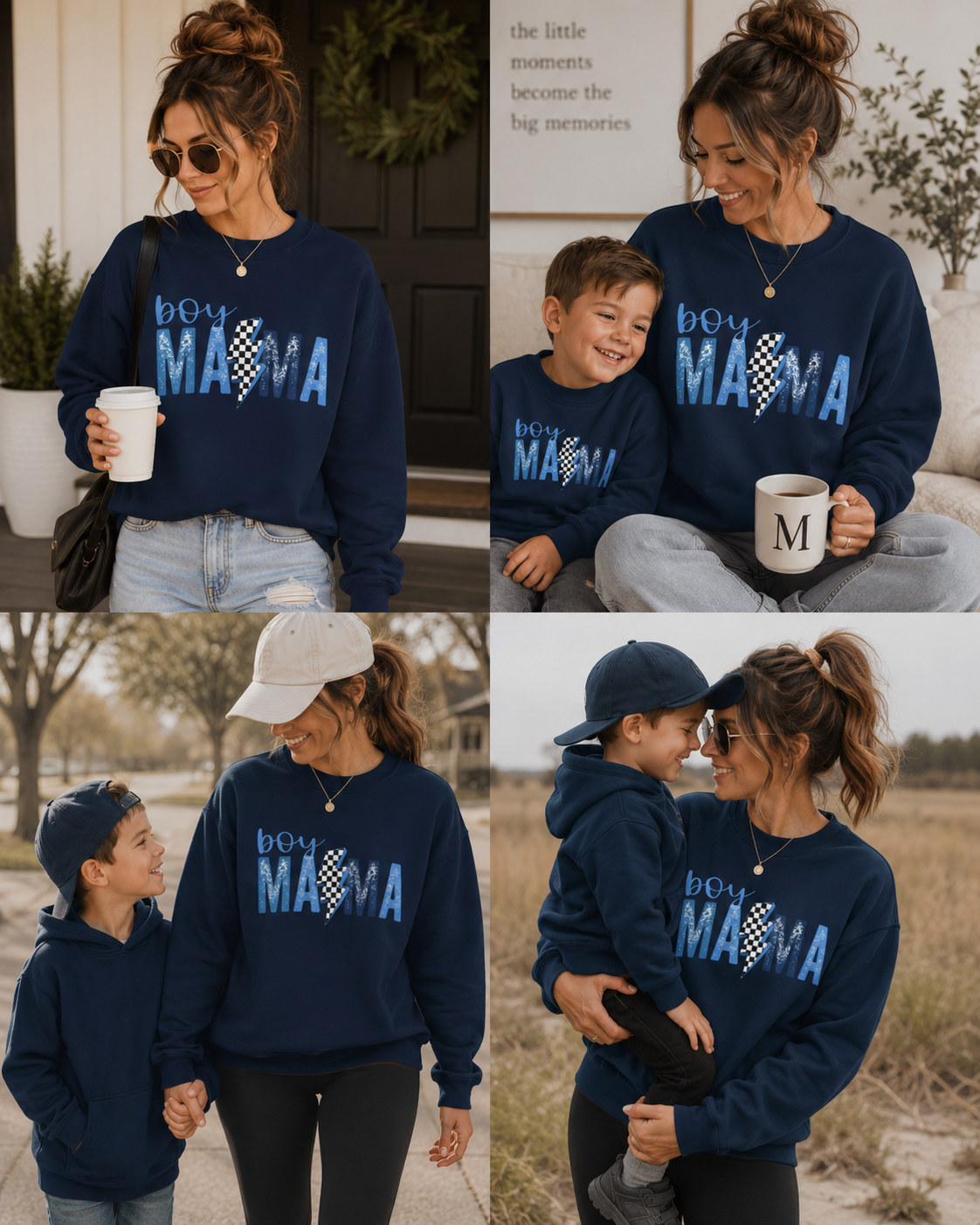 Boy Mama- Unisex Heavy Blend™ Crewneck Sweatshirt